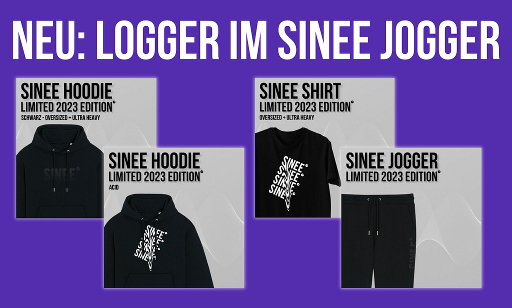 Neues SINEE Merch: Jogginghose, Hoodies & Shirts - Bequeme Producer Fashion fürs Studio 1