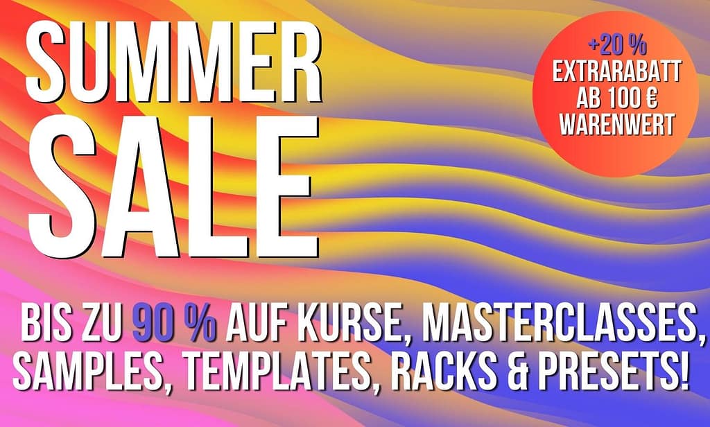 Der Große SINEE Summer Sale ist da! Spare bis zu 90 % auf Kurse & Sounds! 1