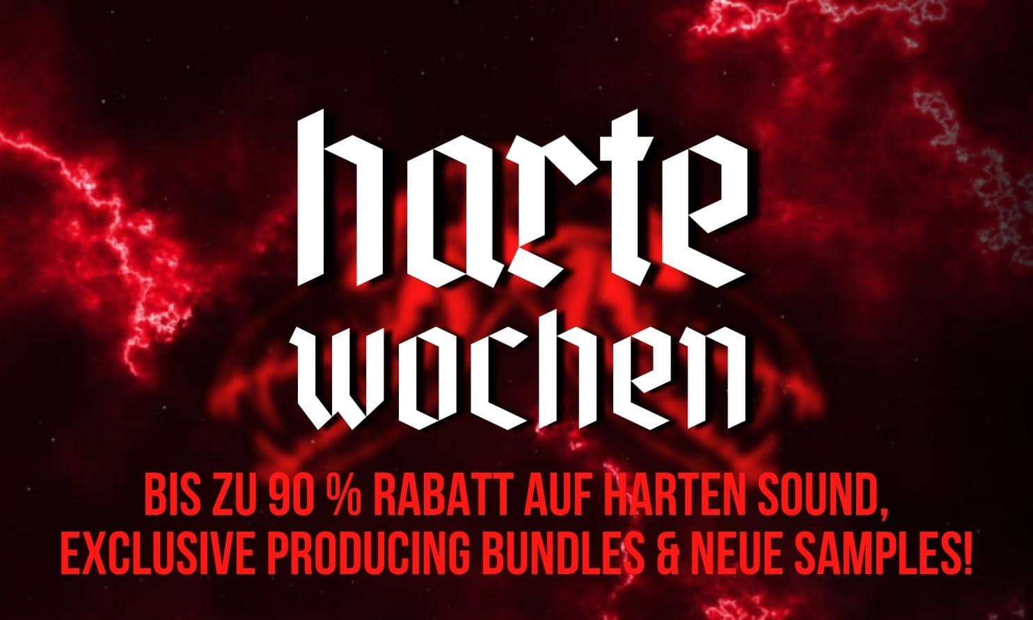 Harte Wochen auf SINEE.de! Bis zu 90 % Rabatt, exklusive Bundles & neue Hard Techno Samples!