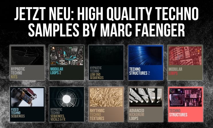 Jetzt Neu: 10 frische Sample Packs für Hypnotic und Raw Techno by Marc Faenger! 1