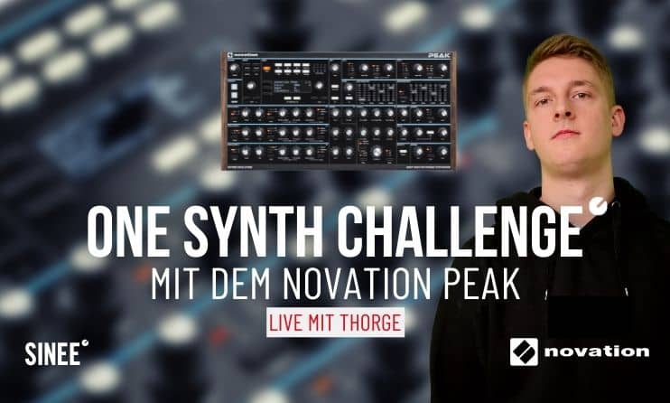 One Synth Challenge #2 Mit Thorge aka DJ Flatscreen und dem Novation Peak Synthesizer 1