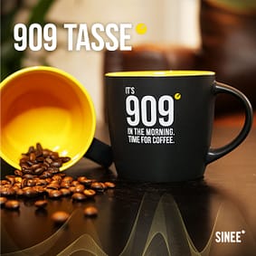 909 Tasse – Time For Coffee – Gelb